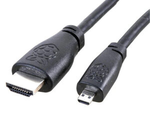 Raspberry Pi Micro-HDMI to Standard HDMI Cable – 2 m
